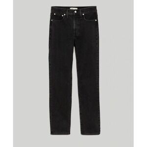 Madewell Mid Rise Perfect Vintage Jeans Black Wash Women's Sz 27 Straight Leg
